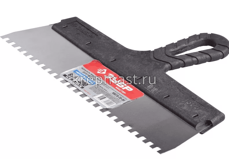 Шпатель 300мм ЗУБЧАТЫЙ 6 х 6мм ЗУБР / STAYER MASTER